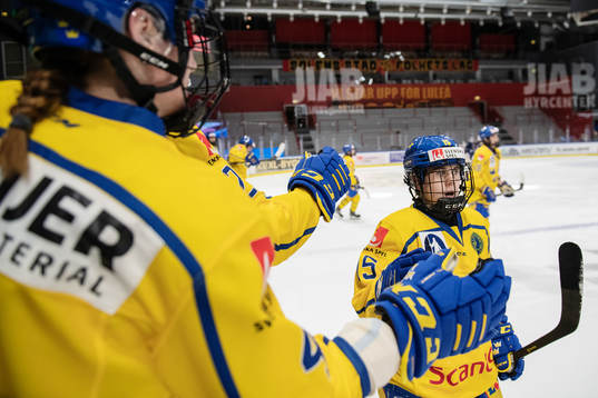 Lisa Johansson of Sweden celebrates