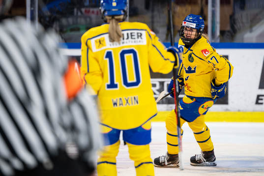 Sofie Lundin of Sweden celebrates