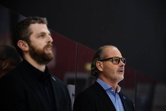 head coach Ulf Lundberg and assistant coach Andreas