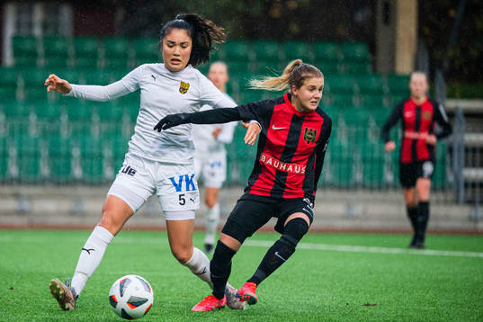 Umeås Cajsa Lundkvist och Brommapojkarnas Ebba Ronquist