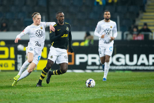 s Henok Goitom nunder fotbollsmatchen i Allsvenskan mellan
