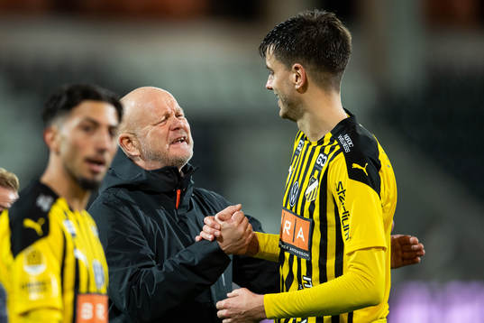 Häckens tränare Per-Mathias Högmo och Alexander
