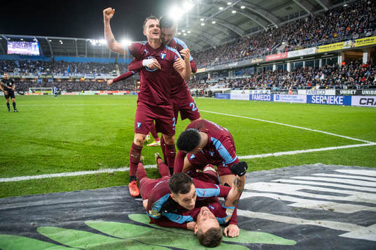 Malmö FFs Eric Larsson, Adi Nalic, Martin Olsson, Veljko