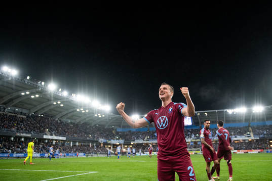 Malmö FFs Eric Larsson jublar