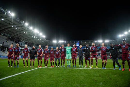 Malmö FFs spelare jublar