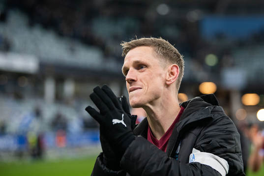 Malmö FFs Sören Rieks tackar publiken