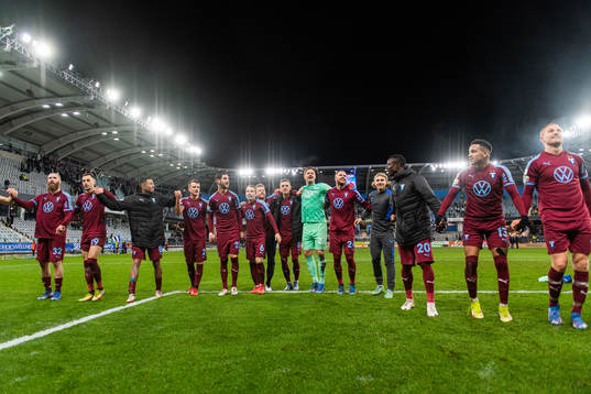 Malmö FFs spelare jublar