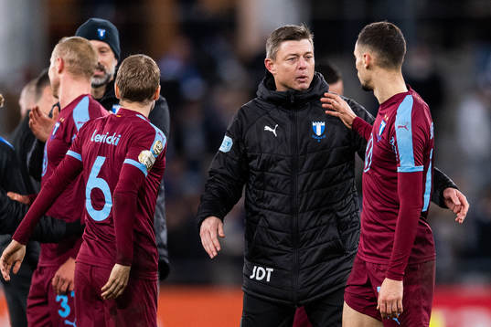 Malmö FFs tränare Jon Dahl Tomasson och Veljko