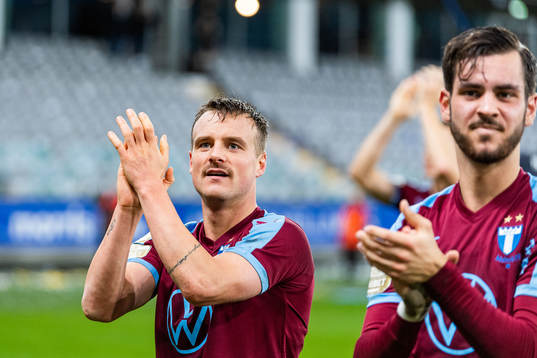 Malmö FFs Eric Larsson jublar