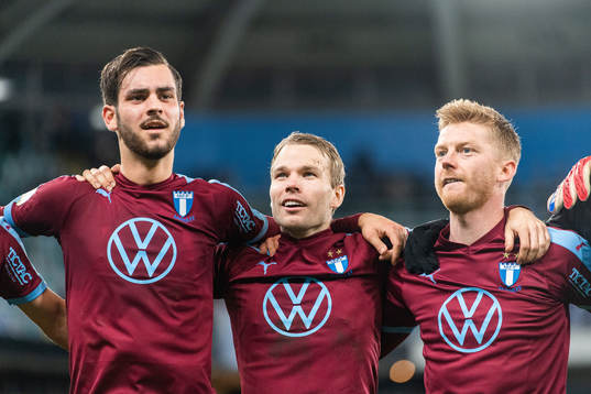 Malmö FFs Adi Nalic, Oscar Lewicki och Anders Christiansen