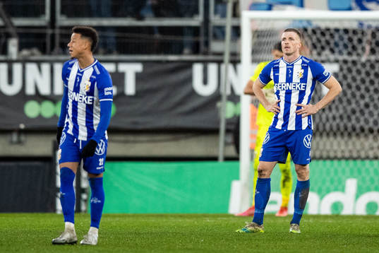 IFK Göteborgs Tobias Sana och Calle Johansson deppar