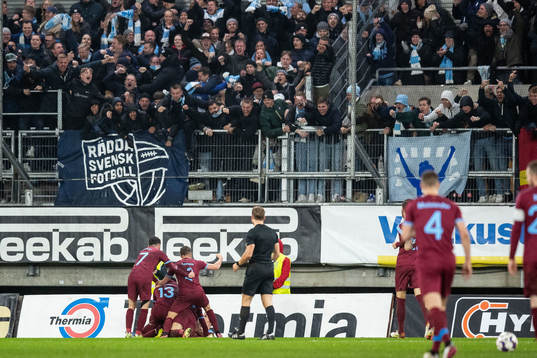 Malmö FFs spelare jublar