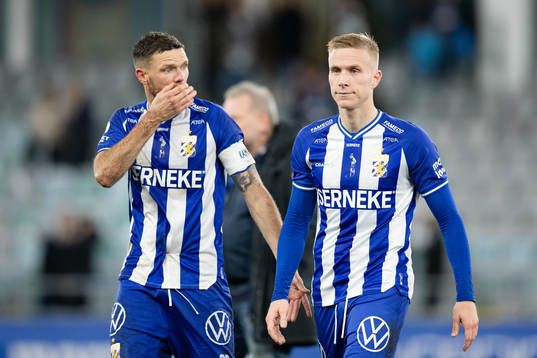 IFK Göteborgs Marcus Berg och Oscar Wendt deppar