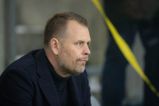 IFK Göteborgs tränare Mikael Stahre innan fotbollsmatchen