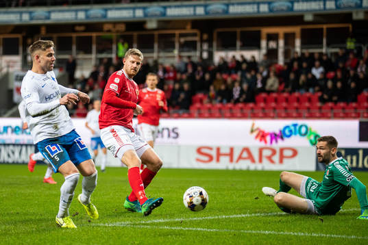 IFK Norrköpings Christoffer Nyman och Kalmars Lars Sætra