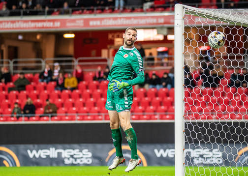 Kalmars målvakt Lucas Hägg Johansson
