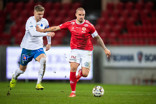 IFK Norrköpings Christoffer Nyman och Kalmars Douglas