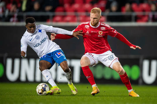 IFK Norrköpings Abdulrazaq Ishaq och Kalmars Nils Fröling