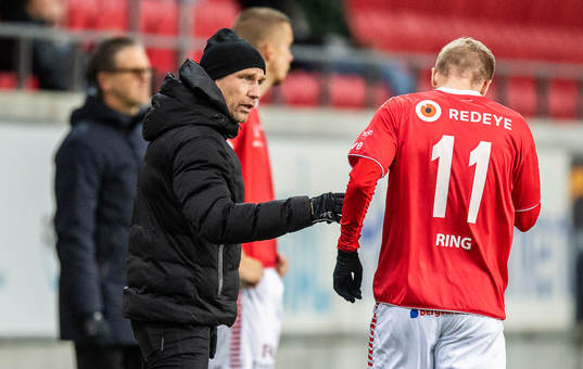 Kalmars tränare Henrik Rydström och Jonathan Ring