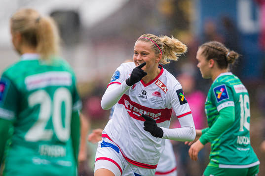 Maria Dybwad Brochmann of Sandviken celebrates