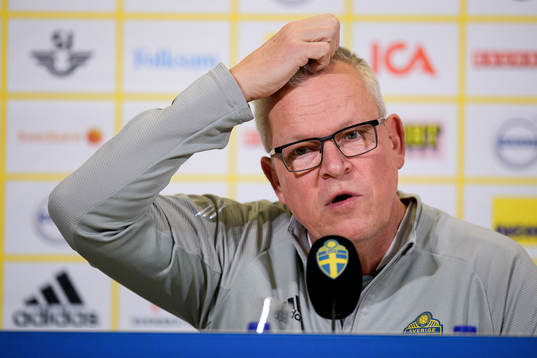 Head coach Janne Andersson of the Swedish national football