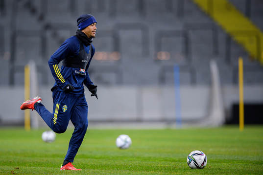Robin Quaison of the Swedish national football team