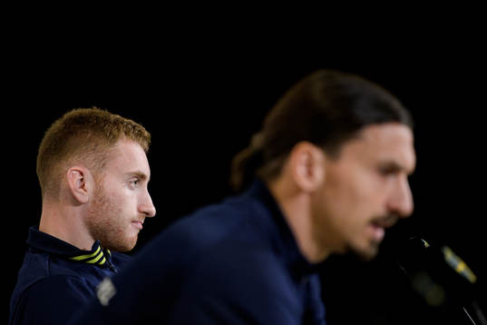 Bläddra bland fler bilder av Football, FIFA World Cup Qualifier, Sweden, press conference