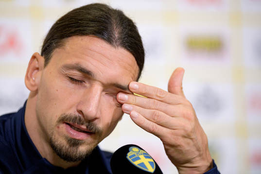 Zlatan Ibrahimovic of the Swedish national football team