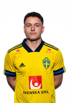 Kerim Mrabti of the Swedish national football team poses
