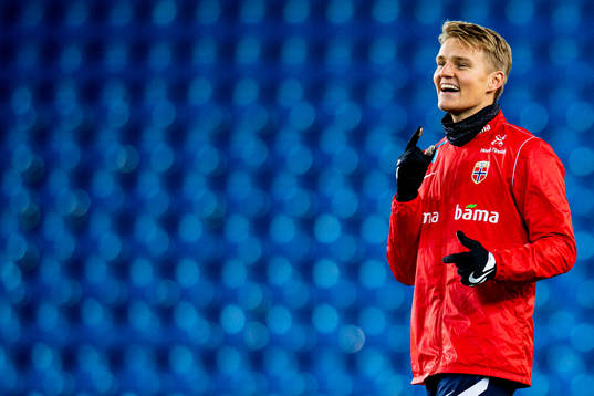 Martin Ødegaard of the Norwegian national football team