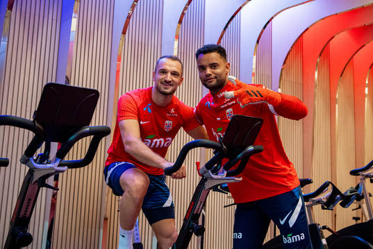 Veton Berisha and goalkeeper Sten Grytebust of the