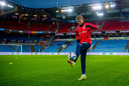 Martin Ødegaard of the Norwegian national football team