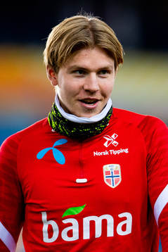 Jens Petter Hauge of the Norwegian national football team