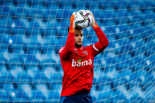 Goalkeeper Sten Grytebust of the Norwegian national