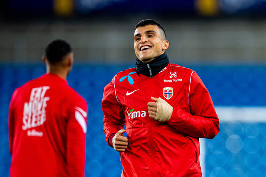 Mohamed Elyounoussi of the Norwegian national football team