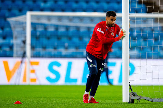 Goalkeeper Sten Grytebust of the Norwegian national