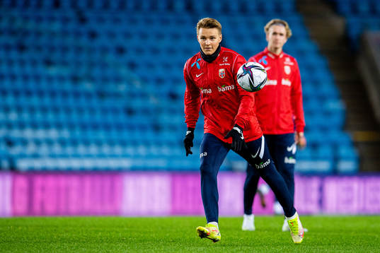 Martin Ødegaard of the Norwegian national football team