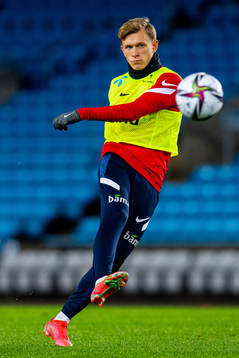 Marcus Holmgren Pedersen of the Norwegian national football