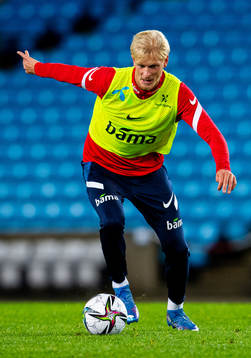 Morten Thorsby of the Norwegian national football team