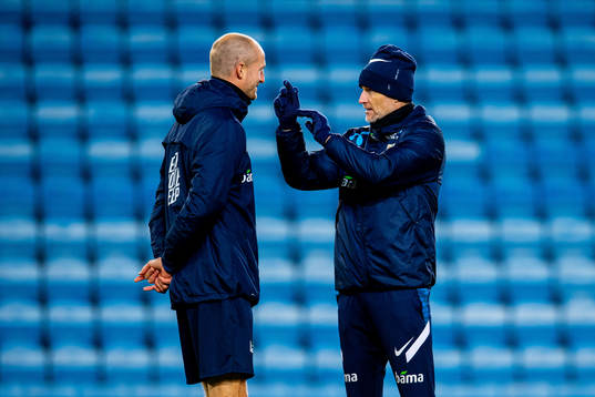 Brede Hangeland, player manager, and Ståle Solbakken, head