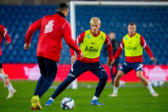 Morten Thorsby of the Norwegian national football team
