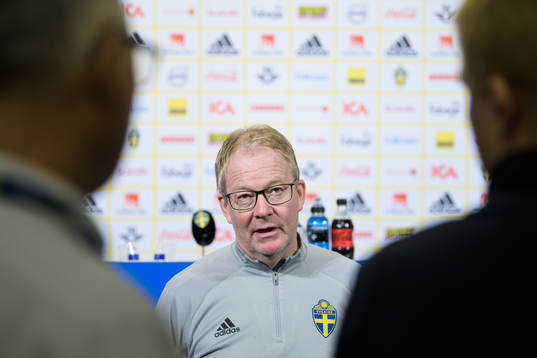 Scout Lasse Jacobsson of the Swedish national football team