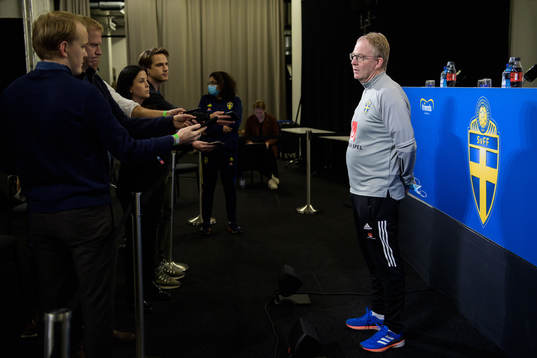 Scout Lasse Jacobsson of the Swedish national football team