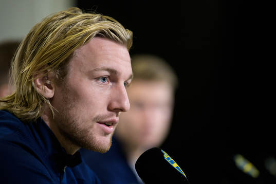 Emil Forsberg of the Swedish national football team