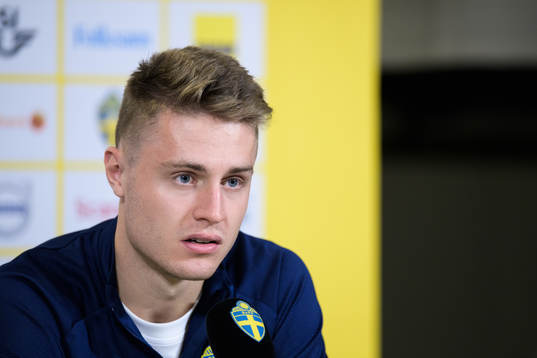 Mattias Svanberg of the Swedish national football team