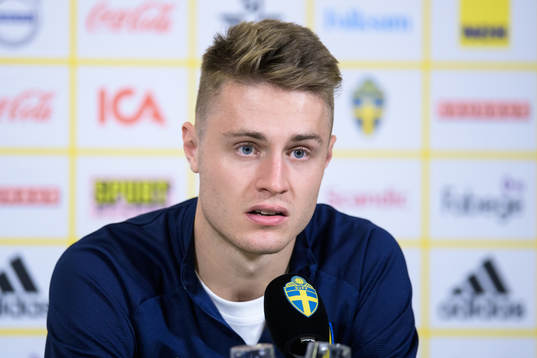 Mattias Svanberg of the Swedish national football team