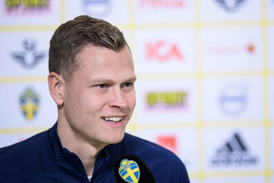 Viktor Claesson of the Swedish national football team