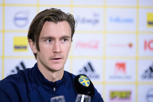Kristoffer Olsson of the Swedish national football team