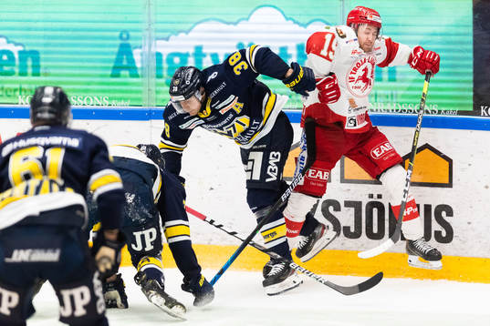 s Nichlas Torp och Troja/Ljungbys Victor Romfors