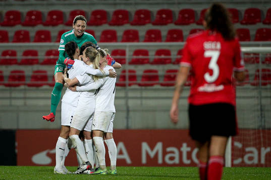Players of Häcken celebrate
